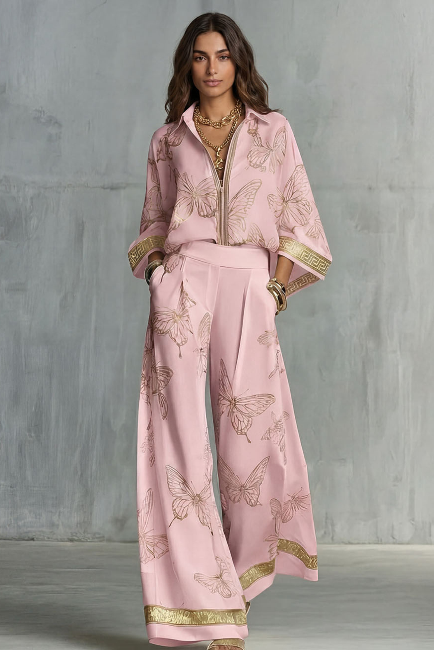 Clara Cowl Neck Spaghetti Strap Crop Top and Split Maxi Skirt Set