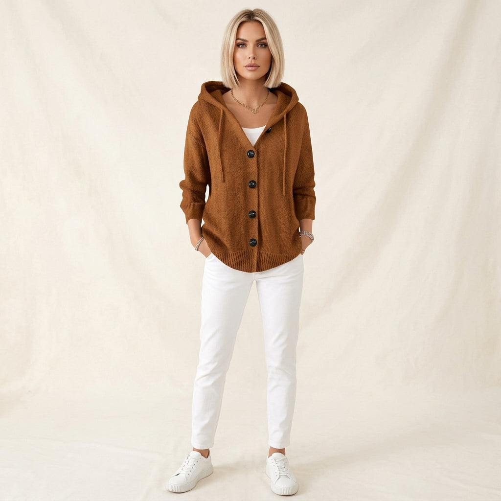Juniper Drawstring Hood Cardigan