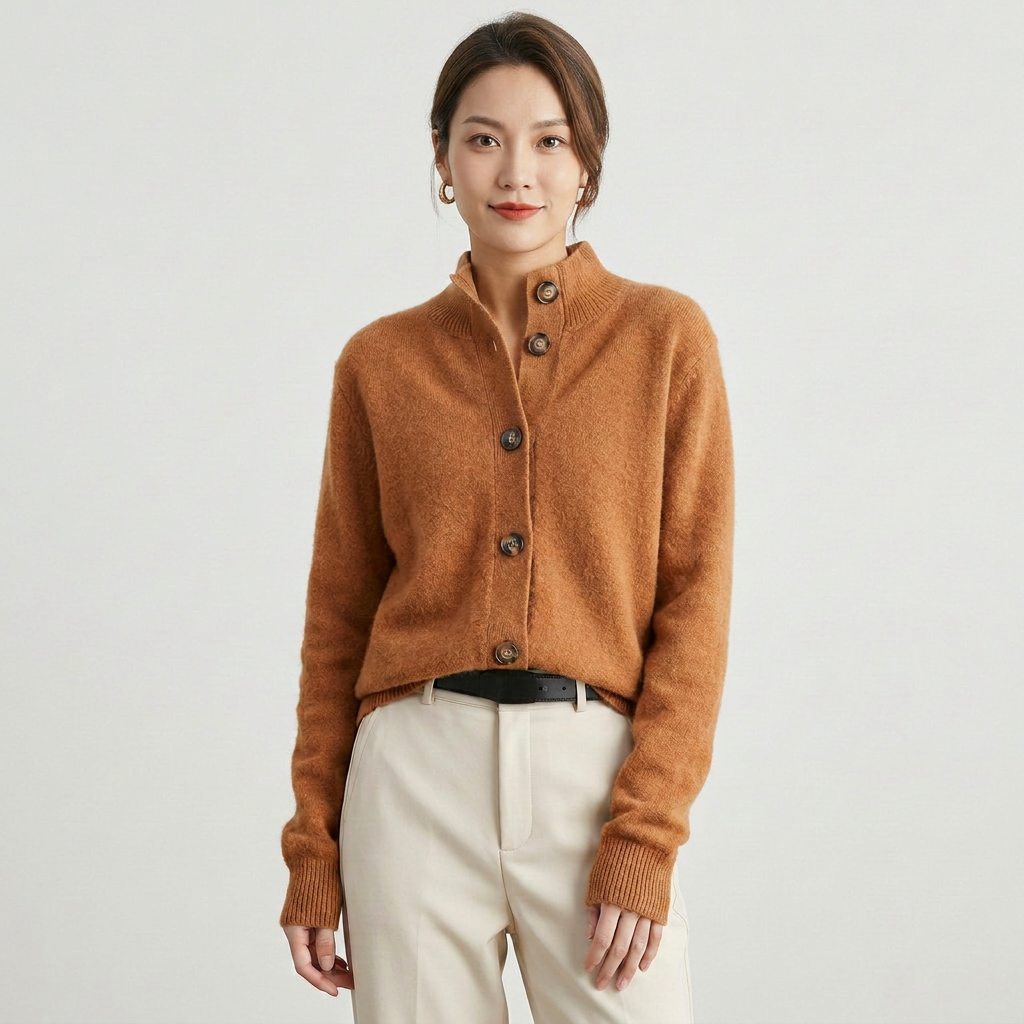 Colorblock Knit Crewneck Long Sleeve Sweater