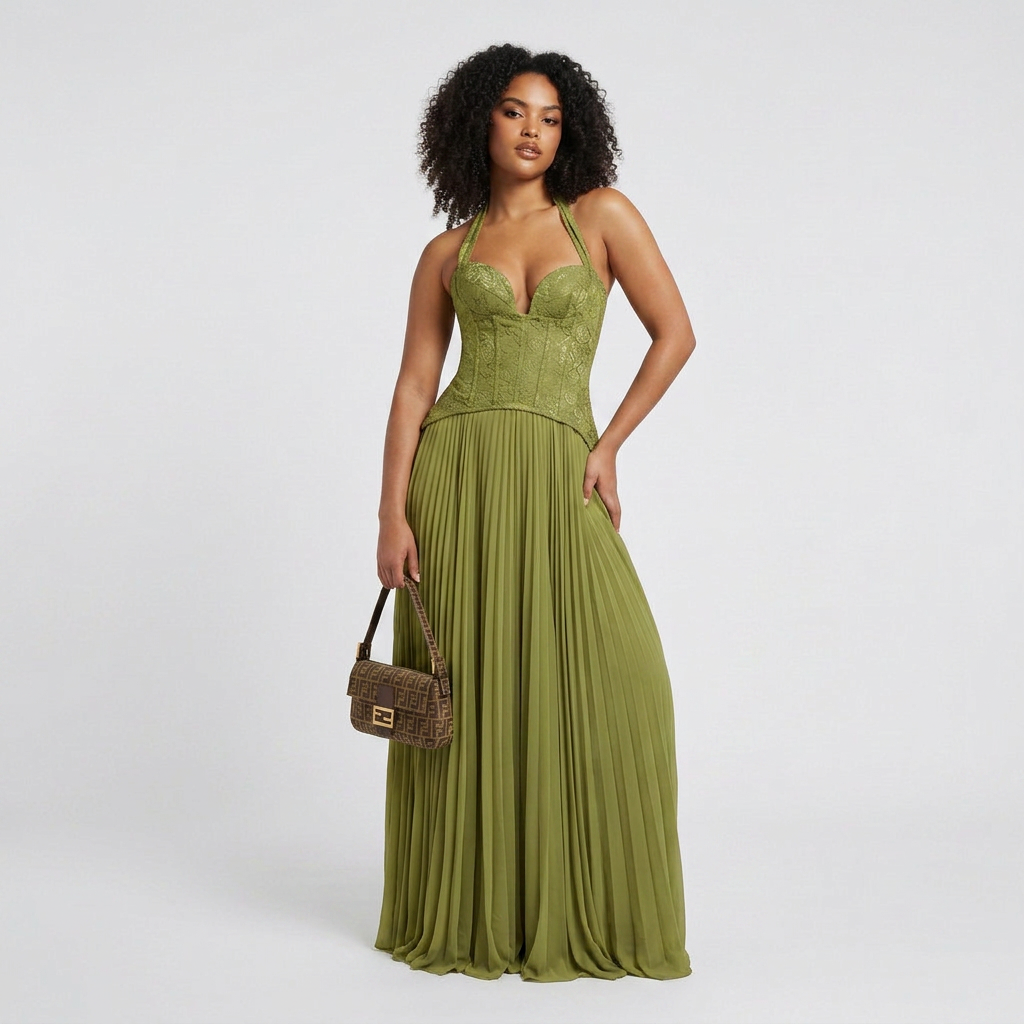 beau corset pleated sleeveless maxi dress Serena Lace Color:M-Dusty Rose Fashion nova womens formal The way it drapes extra:50