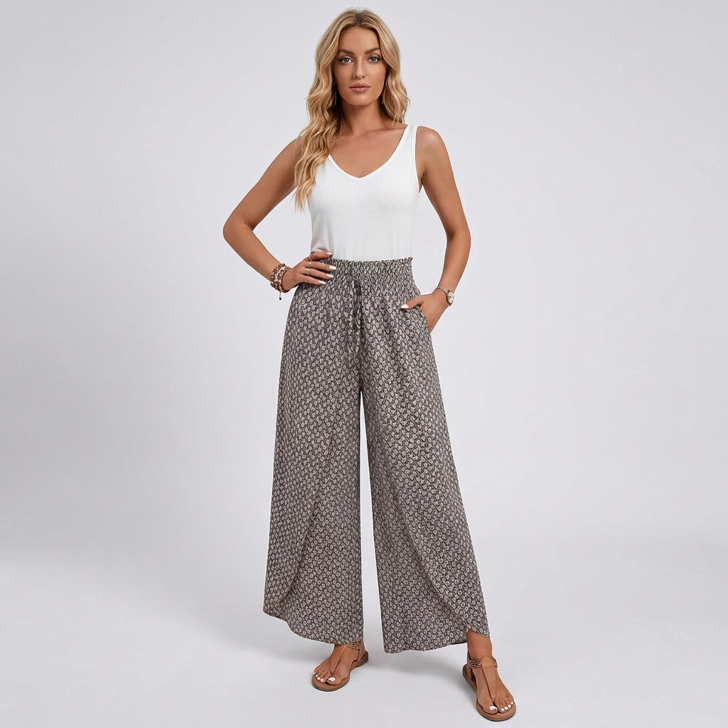 Vera Relaxed Wide-Leg Trousers
