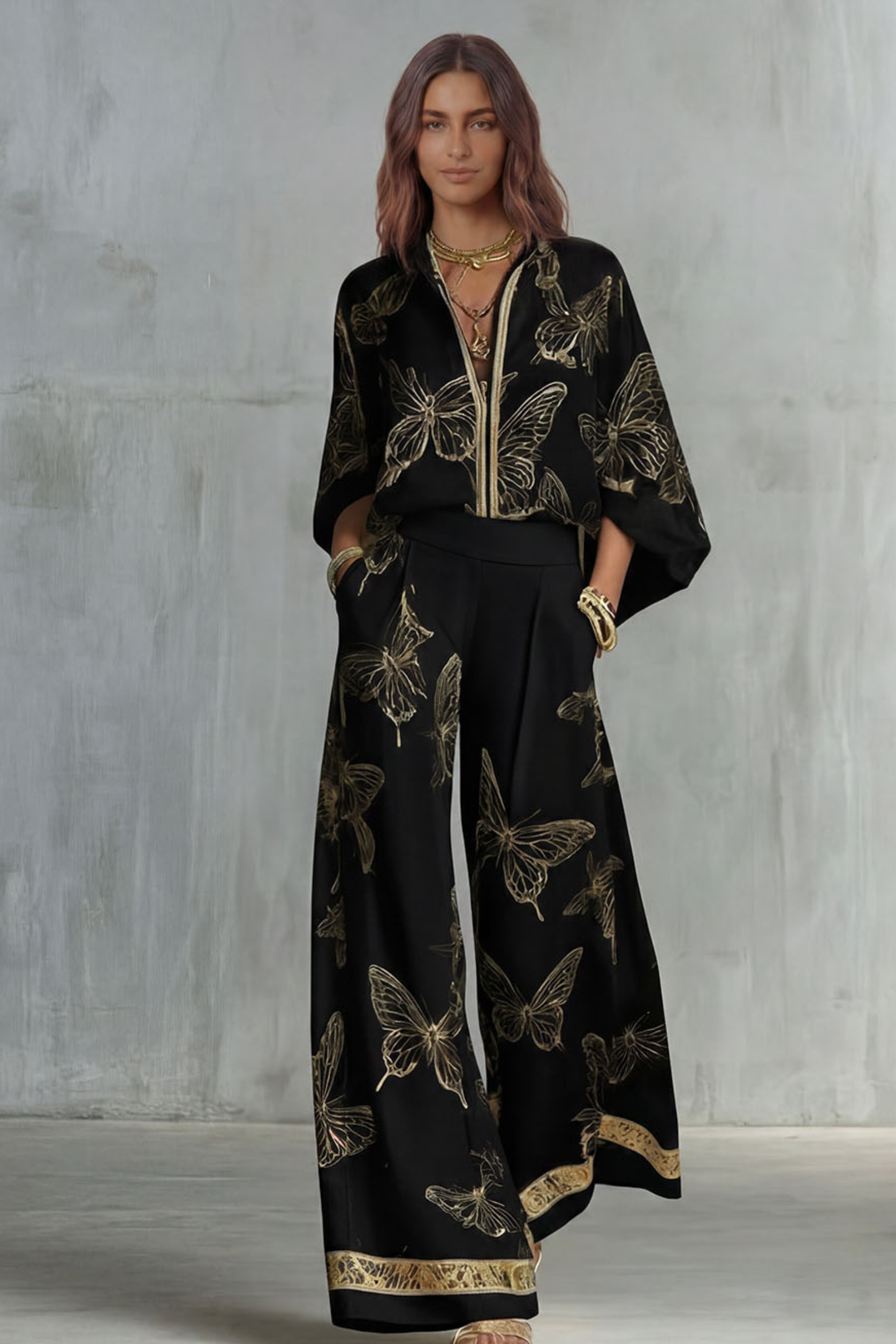 Clara Cowl Neck Spaghetti Strap Crop Top and Split Maxi Skirt Set