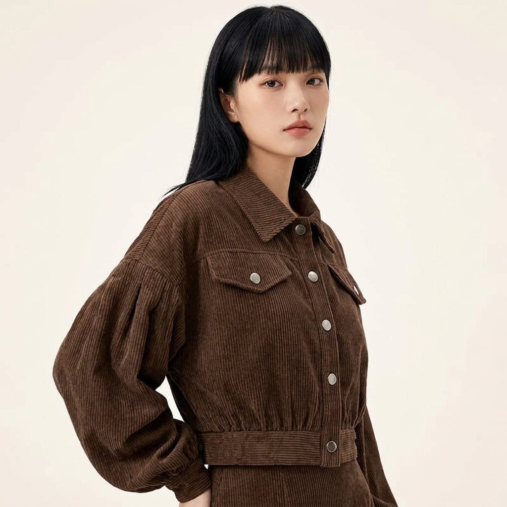 Verena Corduroy Crop Jacket