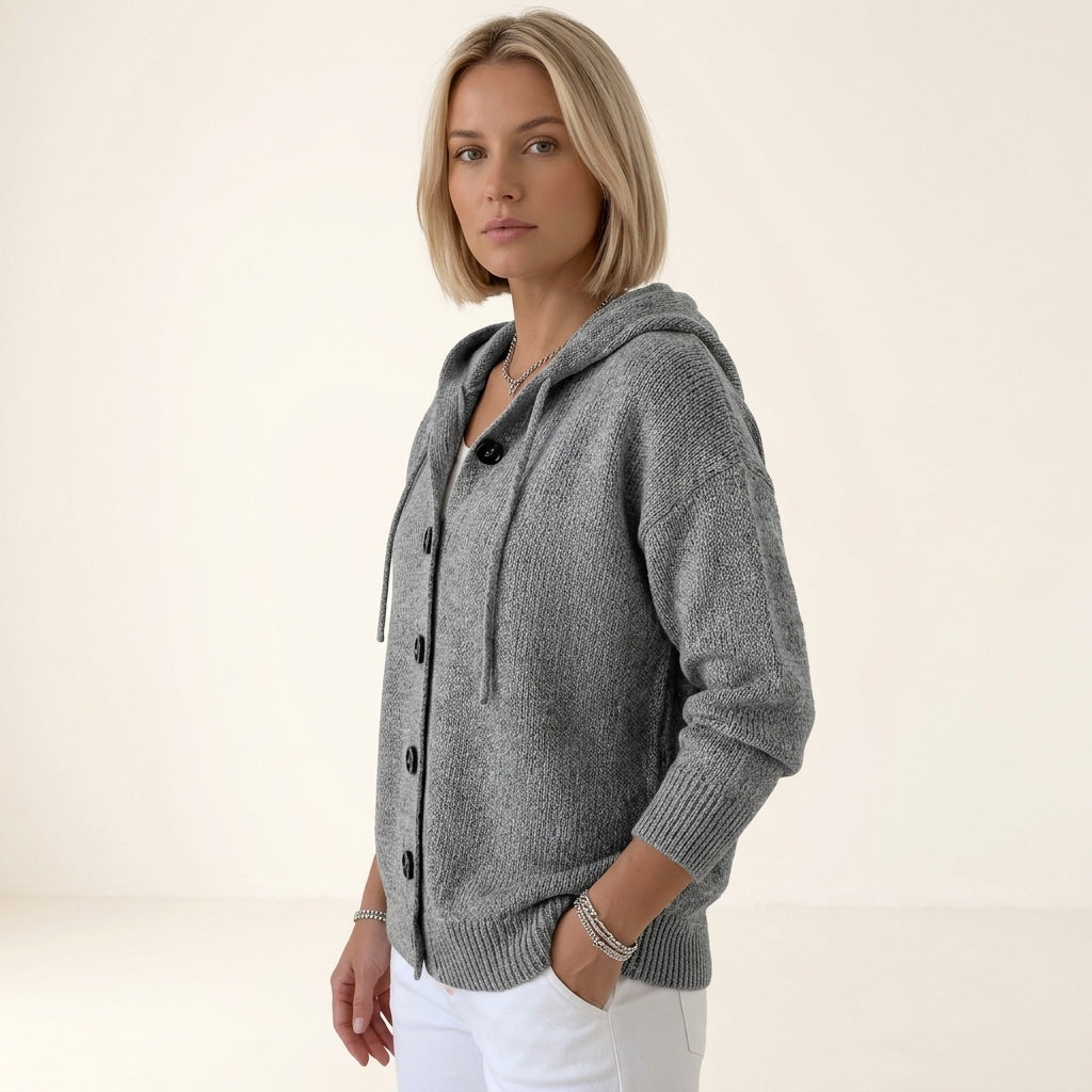 Juniper Drawstring Hood Cardigan