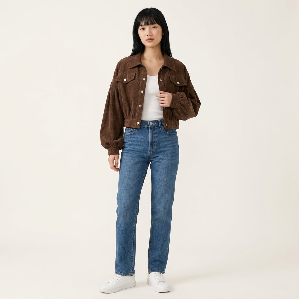 Verena Corduroy Crop Jacket