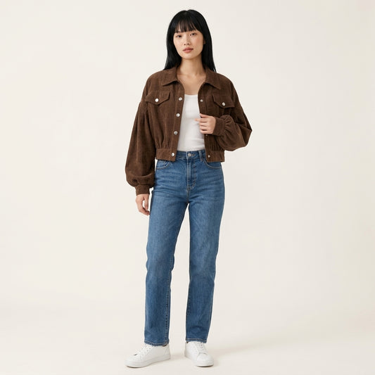 Verena Corduroy Crop Jacket