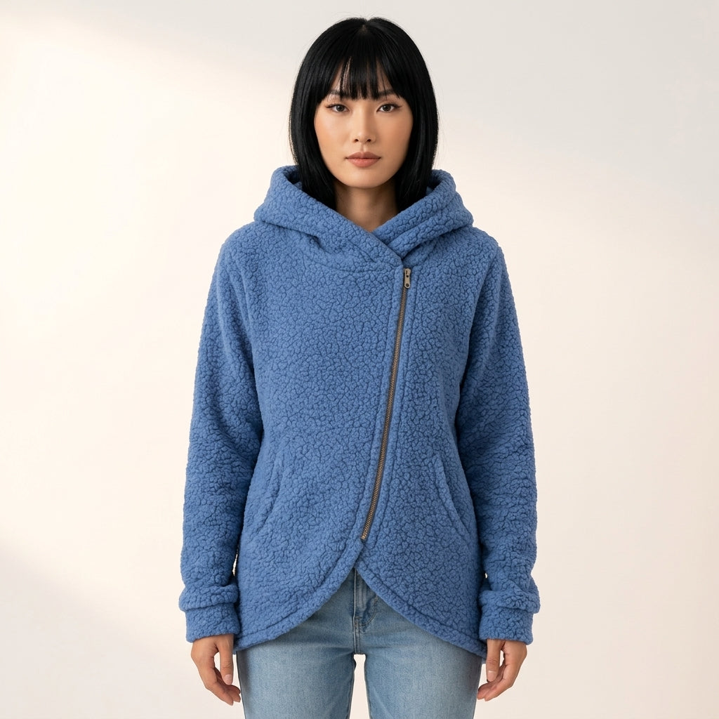 Esme | Women's Asymmetric Zip Hoodie
