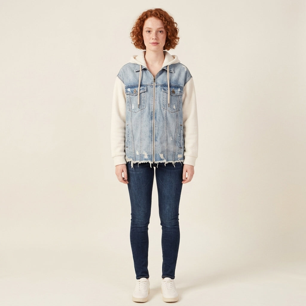 Marissa Hooded Denim Jacket