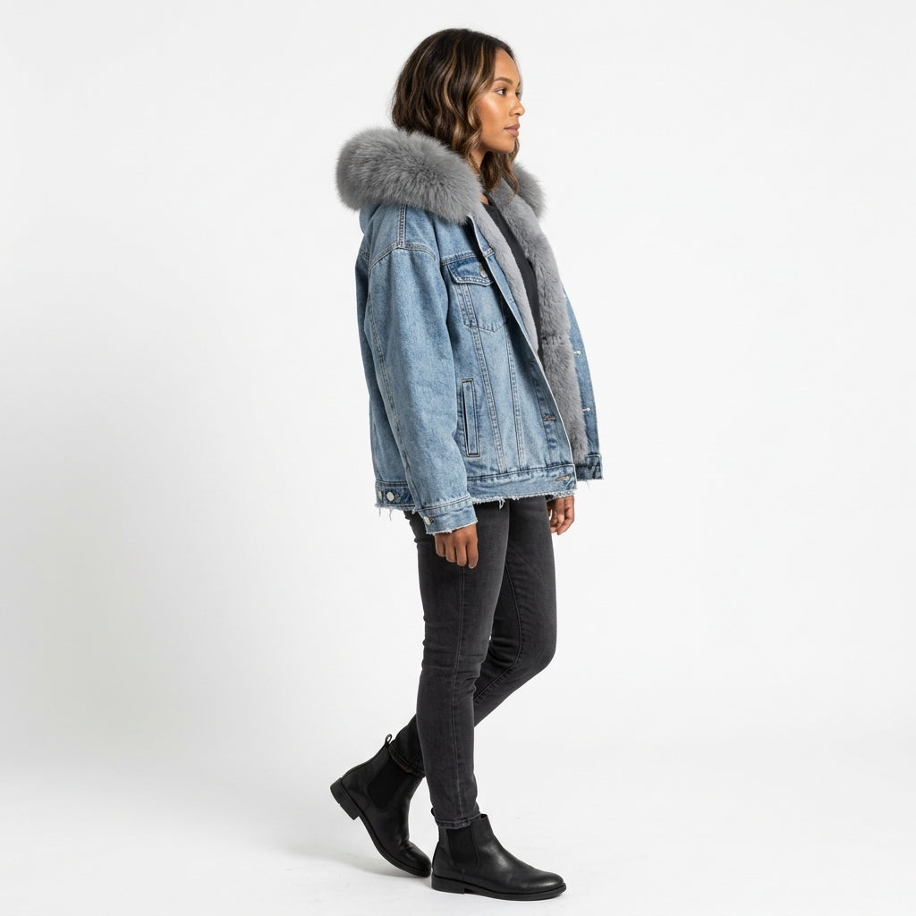 Erin Women's Plush-Lined Denim Jacket