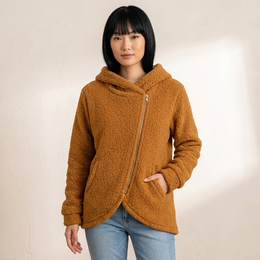 Esme | Women's Asymmetric Zip Hoodie
