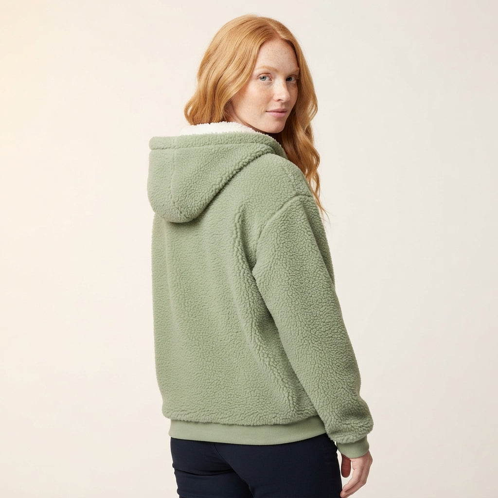 Nina | Women's Teddy Sherpa Zip Hoodie