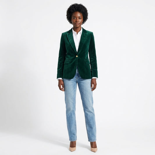 Sylvie-Marie Women's Velvet Tailored Blazer