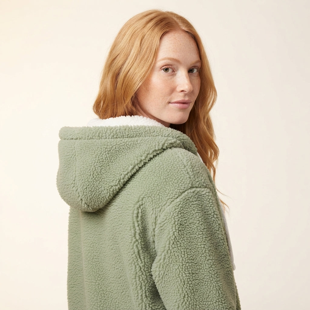Nina | Women's Teddy Sherpa Zip Hoodie
