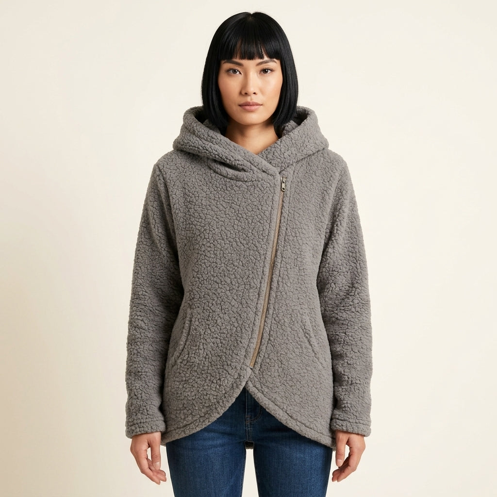 Esme | Women's Asymmetric Zip Hoodie
