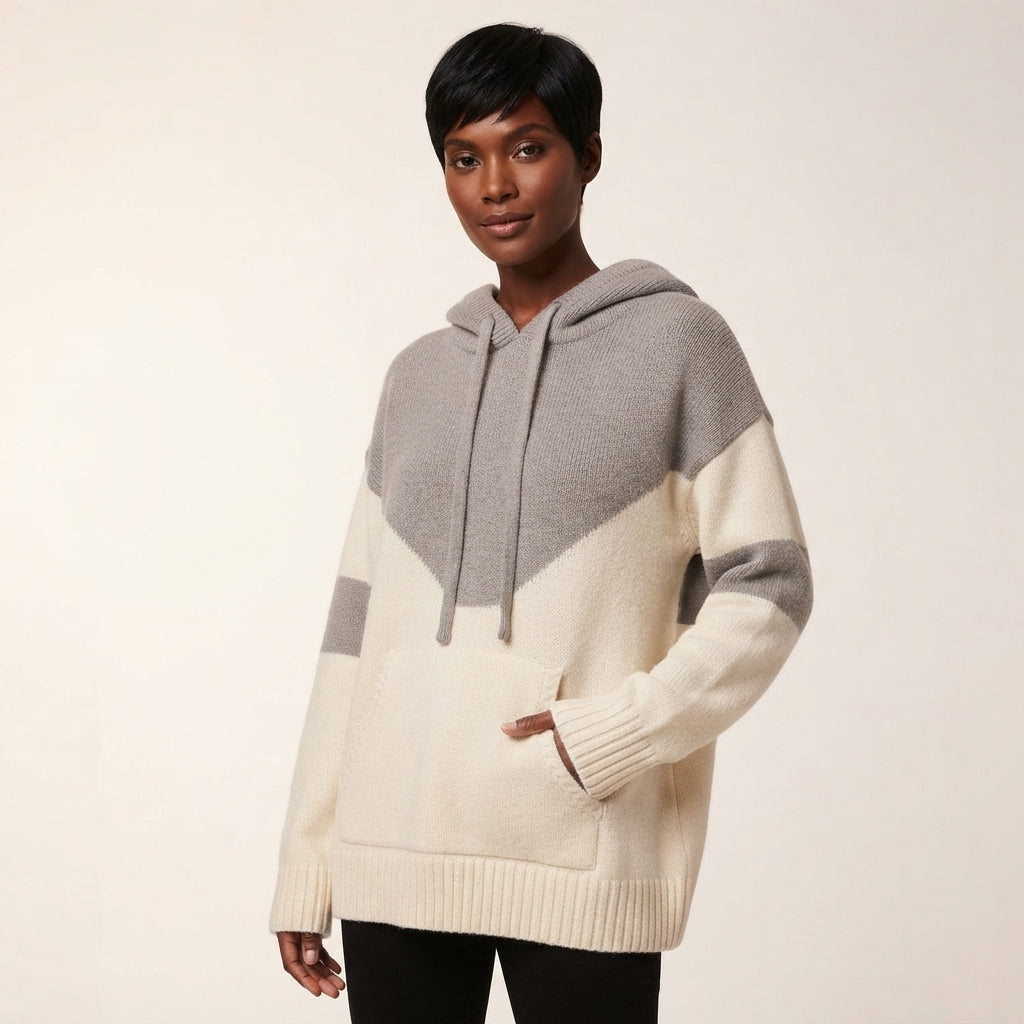 Wren | Women's Cowl Neck Knit Hoodie