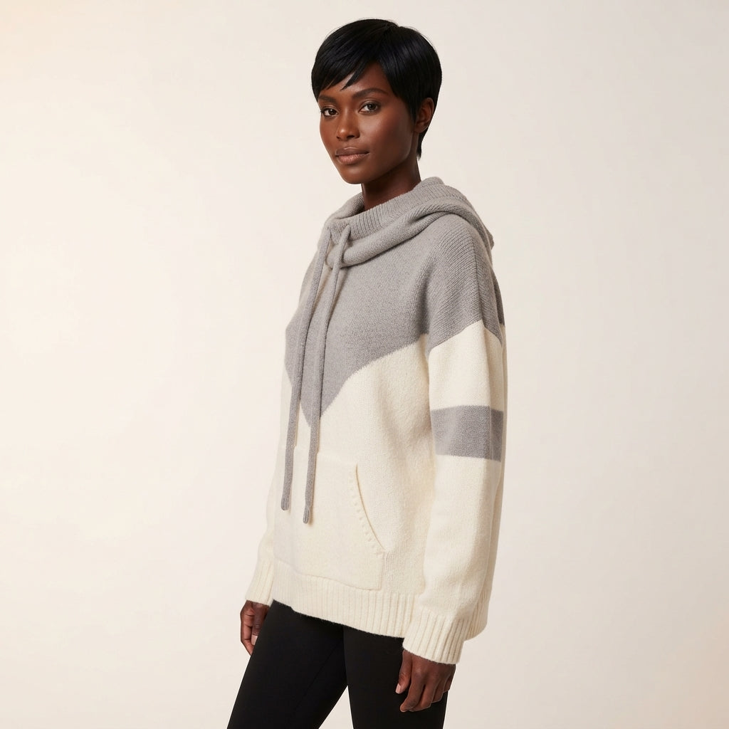 Wren | Women's Cowl Neck Knit Hoodie