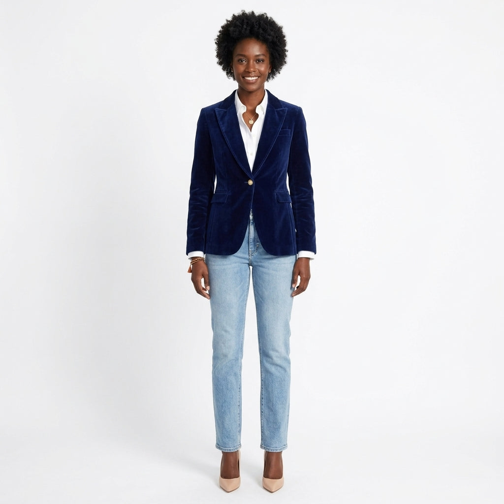 Sylvie-Marie Women's Velvet Tailored Blazer