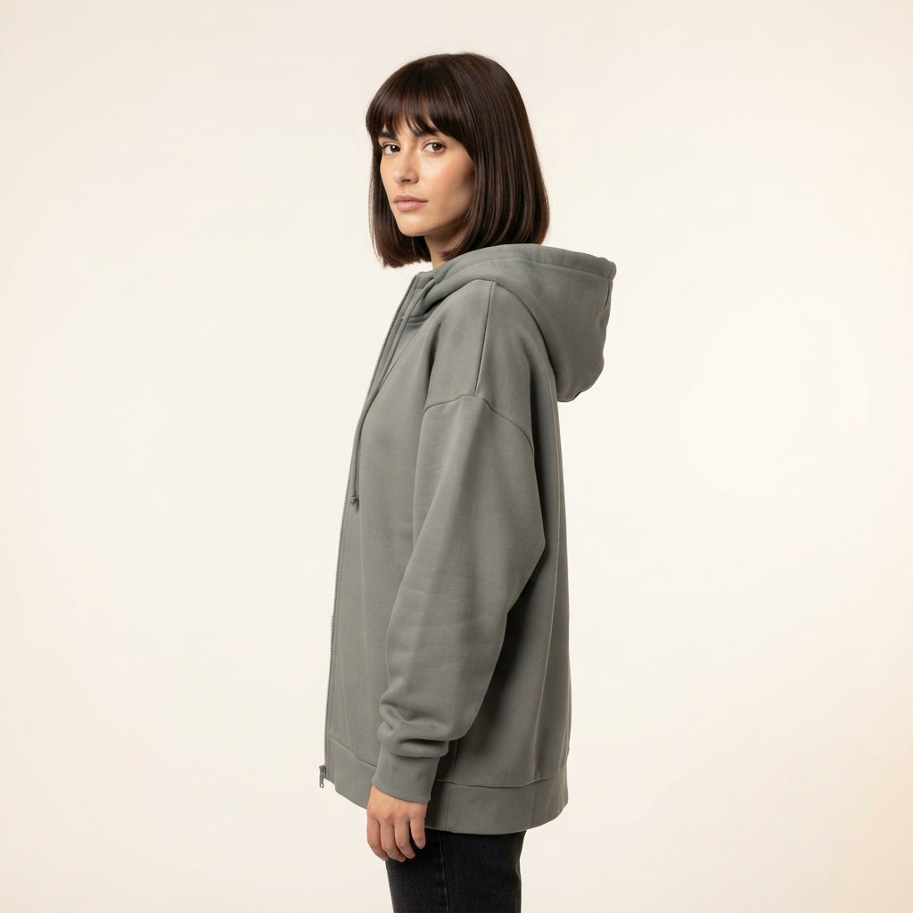 Poppy | Women's Oversized Full-Zip Hoodie