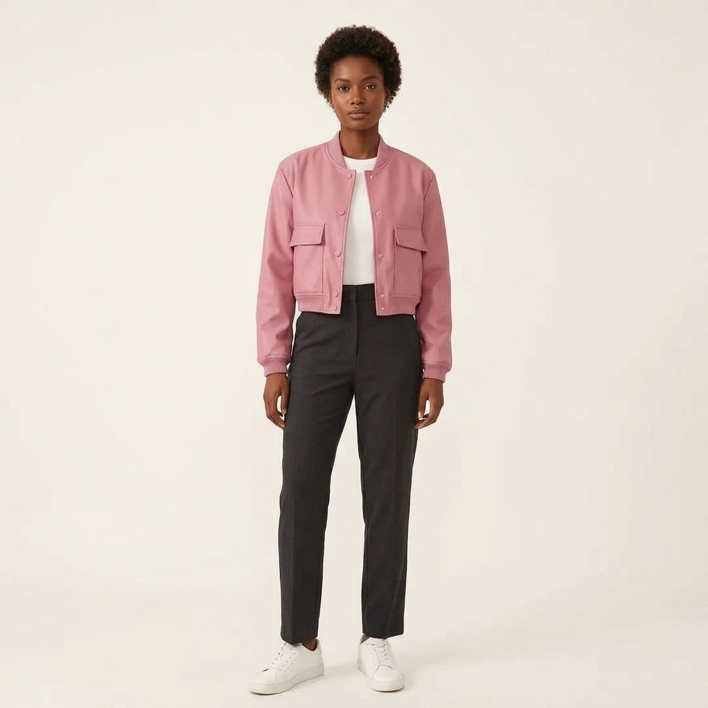 Corrine Cropped Bomber Jacket