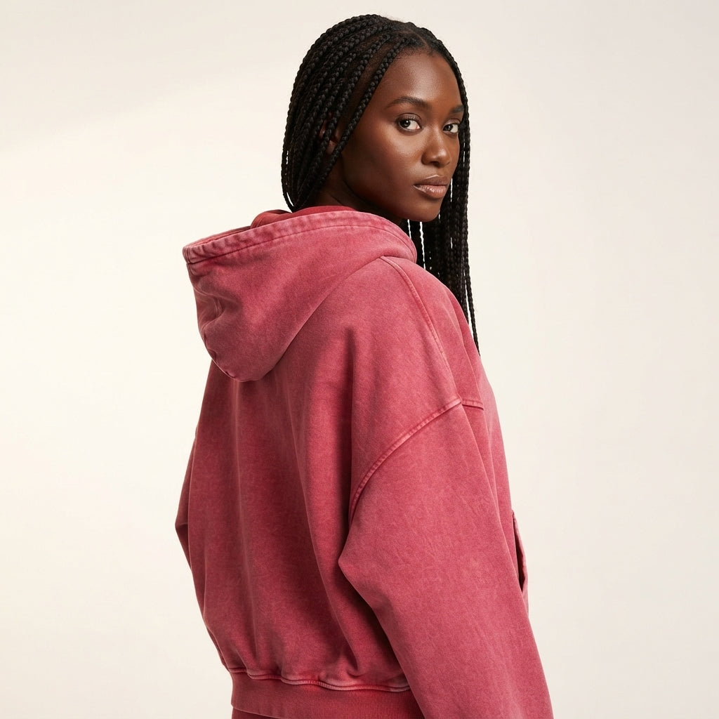 Tessa | Women's Acid Wash Oversized Pullover Hoodie