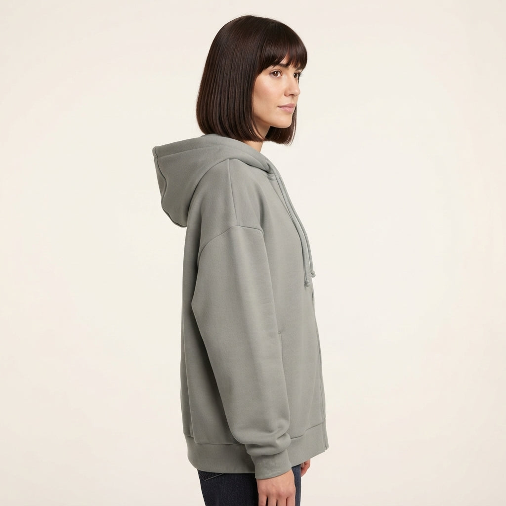 Poppy | Women's Oversized Full-Zip Hoodie