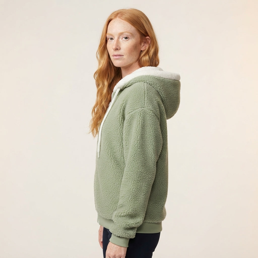 Nina | Women's Teddy Sherpa Zip Hoodie