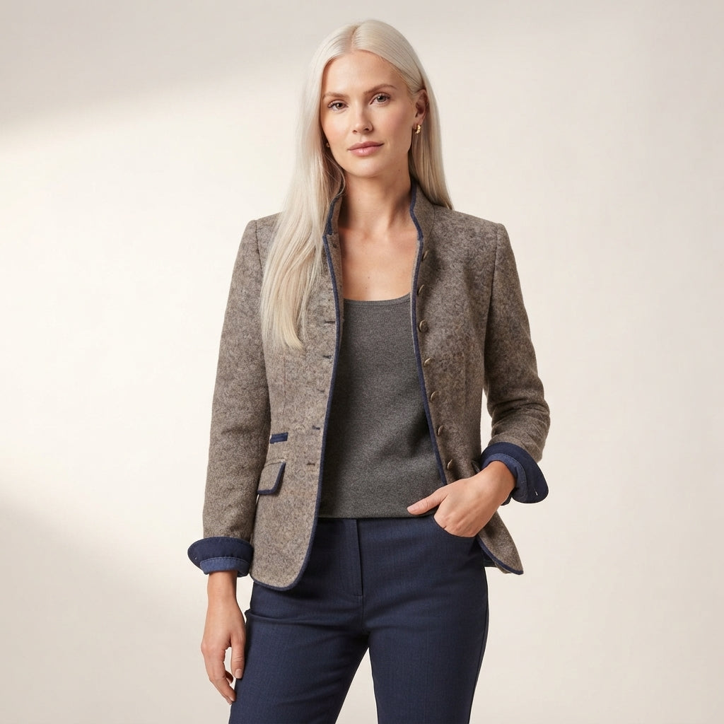 Tessa | Women's Tailored Button-Front Blazer