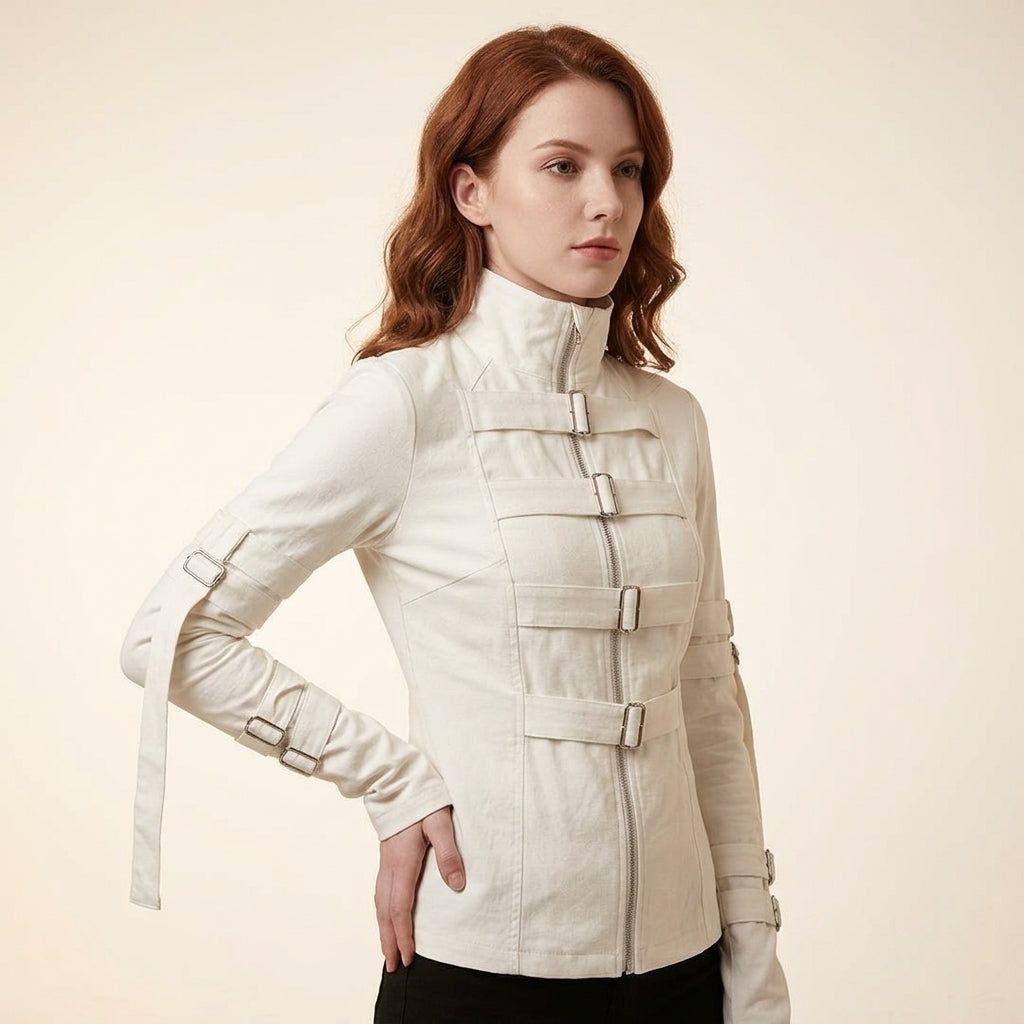 Raven Adjustable Buckle Utility Jacket