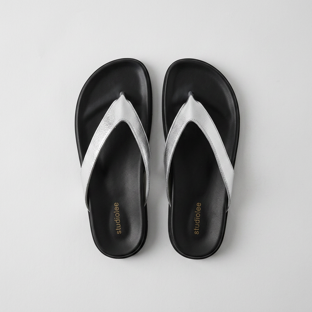 The Elena Sheepskin Comfort Thong Slide Sandals