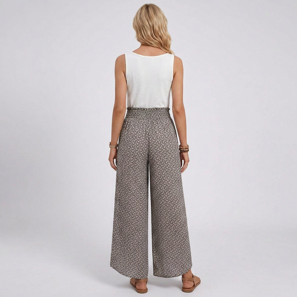 Vera Relaxed Wide-Leg Trousers