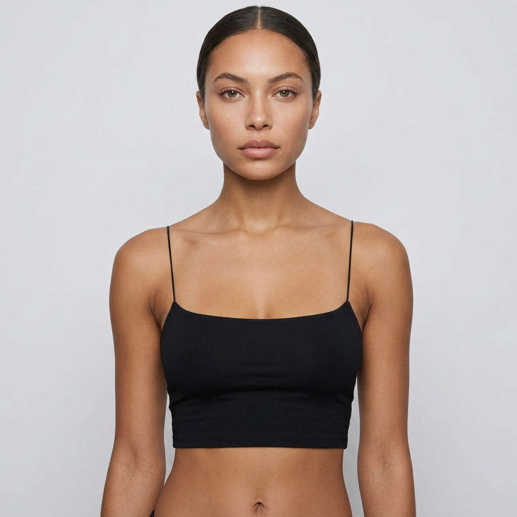 Aria Essential Cropped Spaghetti Top Cami