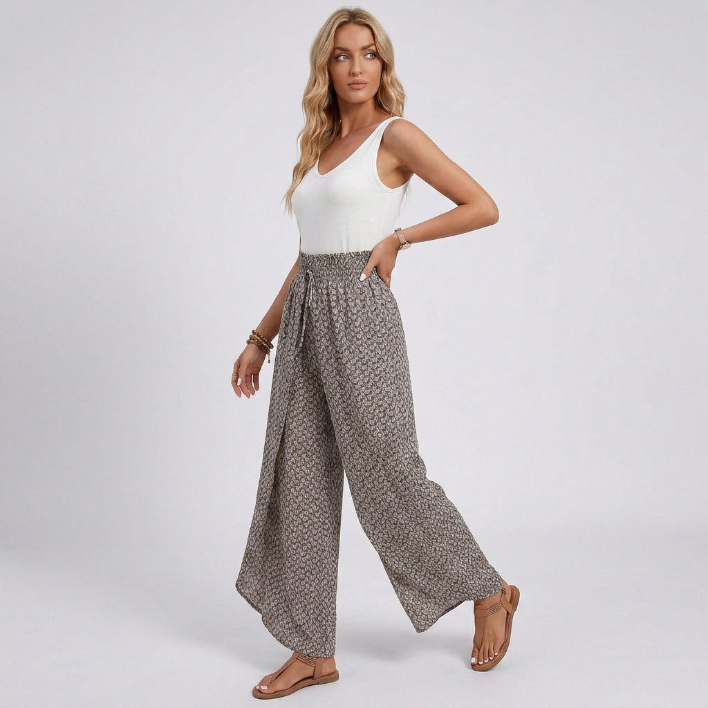 Vera Relaxed Wide-Leg Trousers
