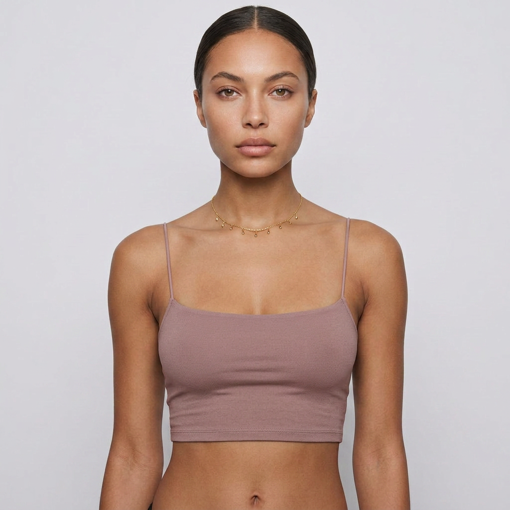 Aria Essential Cropped Spaghetti Top Cami