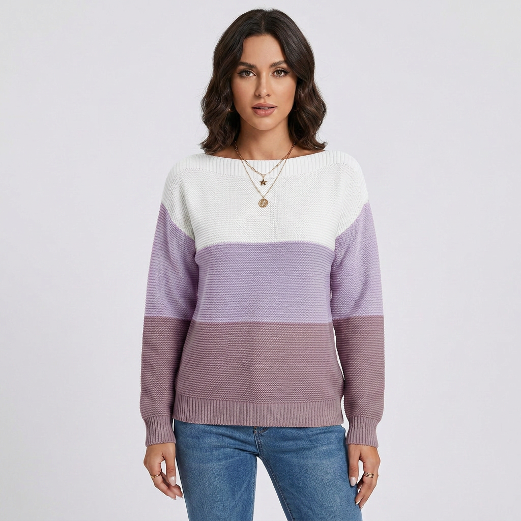 Crewneck Relaxed Fit Soft Knit Sweater