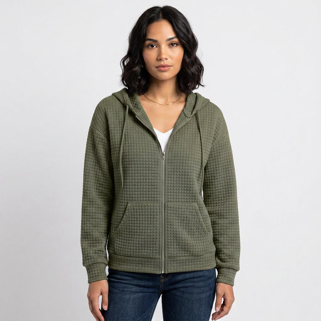 Open Front Long Sleeve Knitted Cardigan
