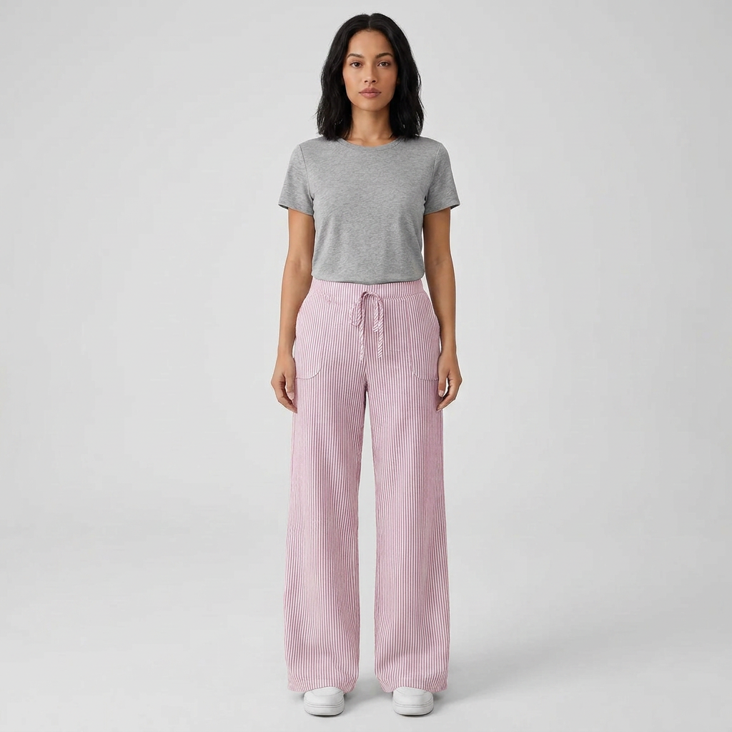 Amber Striped Pants with Pockets