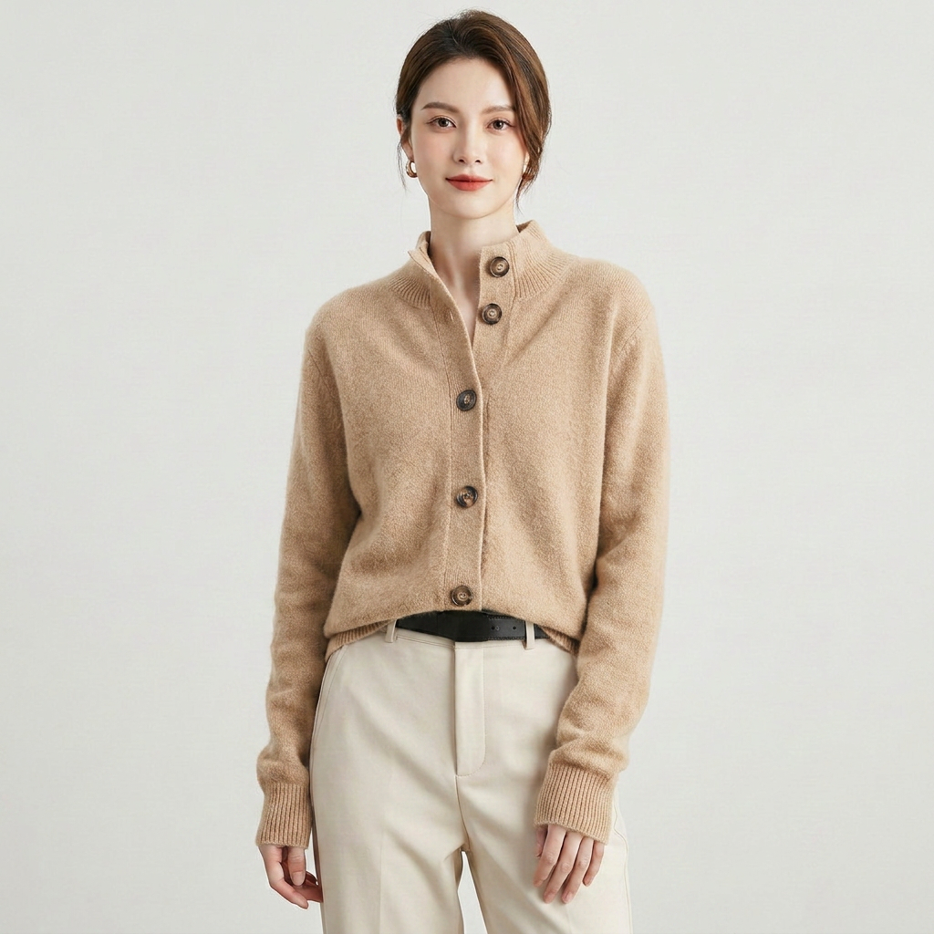 Colorblock Knit Crewneck Long Sleeve Sweater
