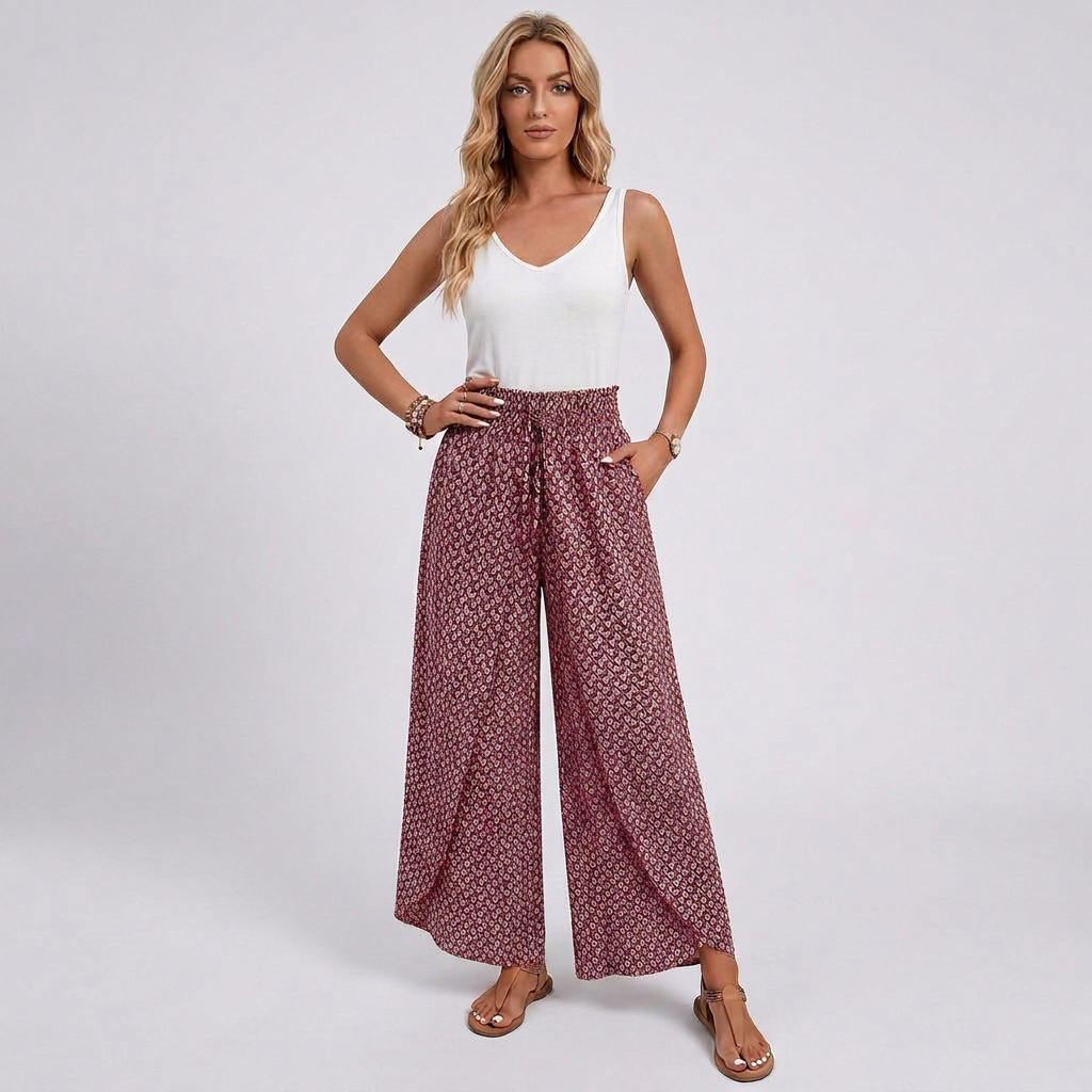 Vera Relaxed Wide-Leg Trousers