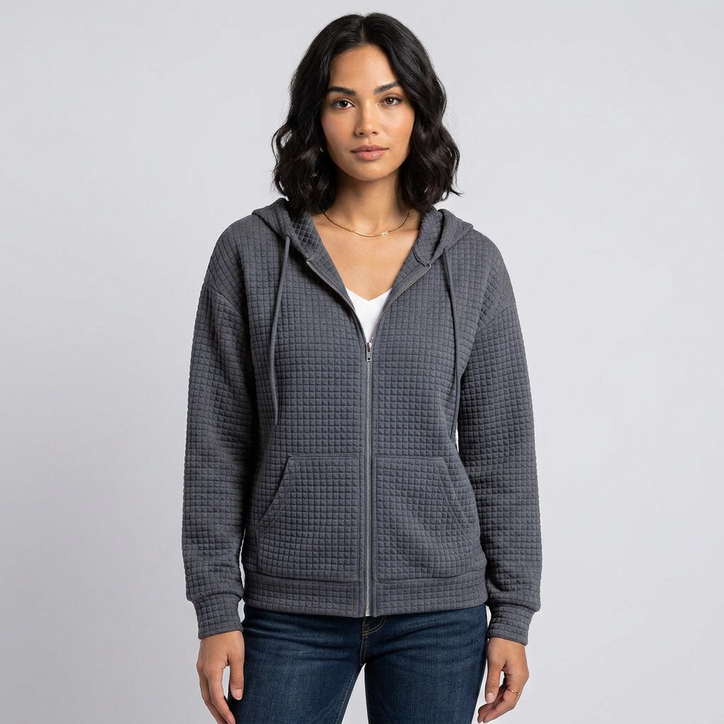 Open Front Long Sleeve Knitted Cardigan