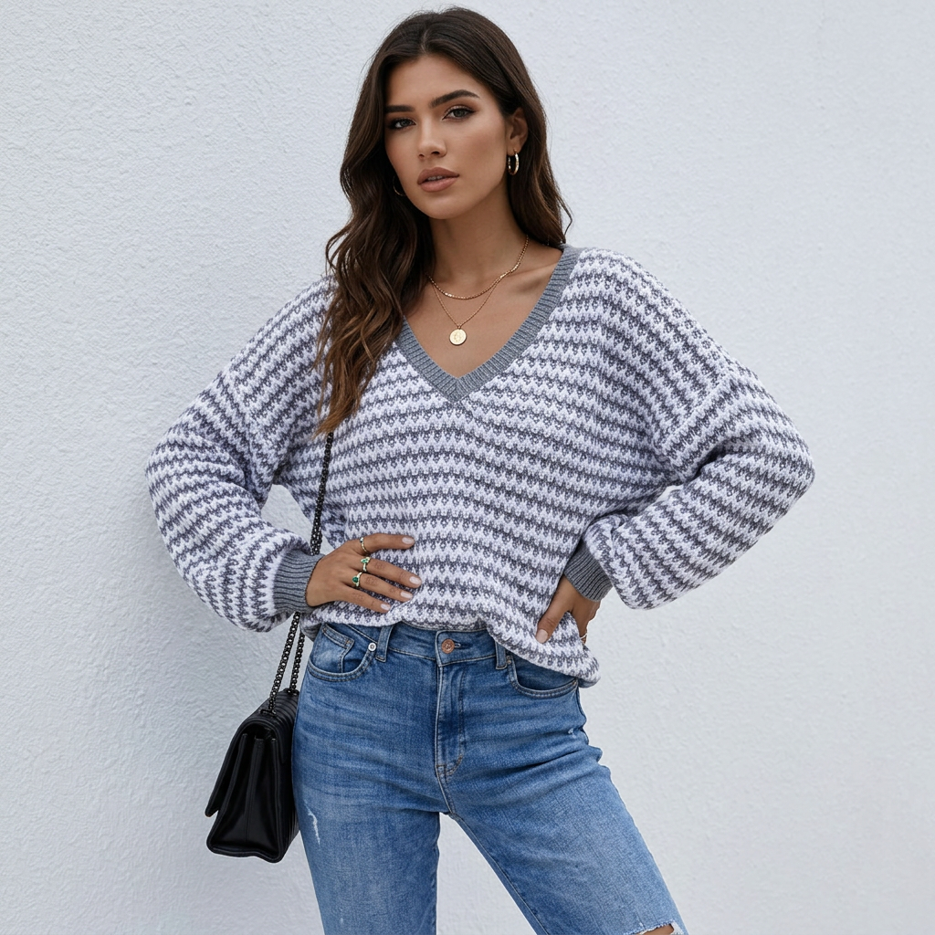 Wendy Women Off-Shoulder Cable Knit Sweater Top
