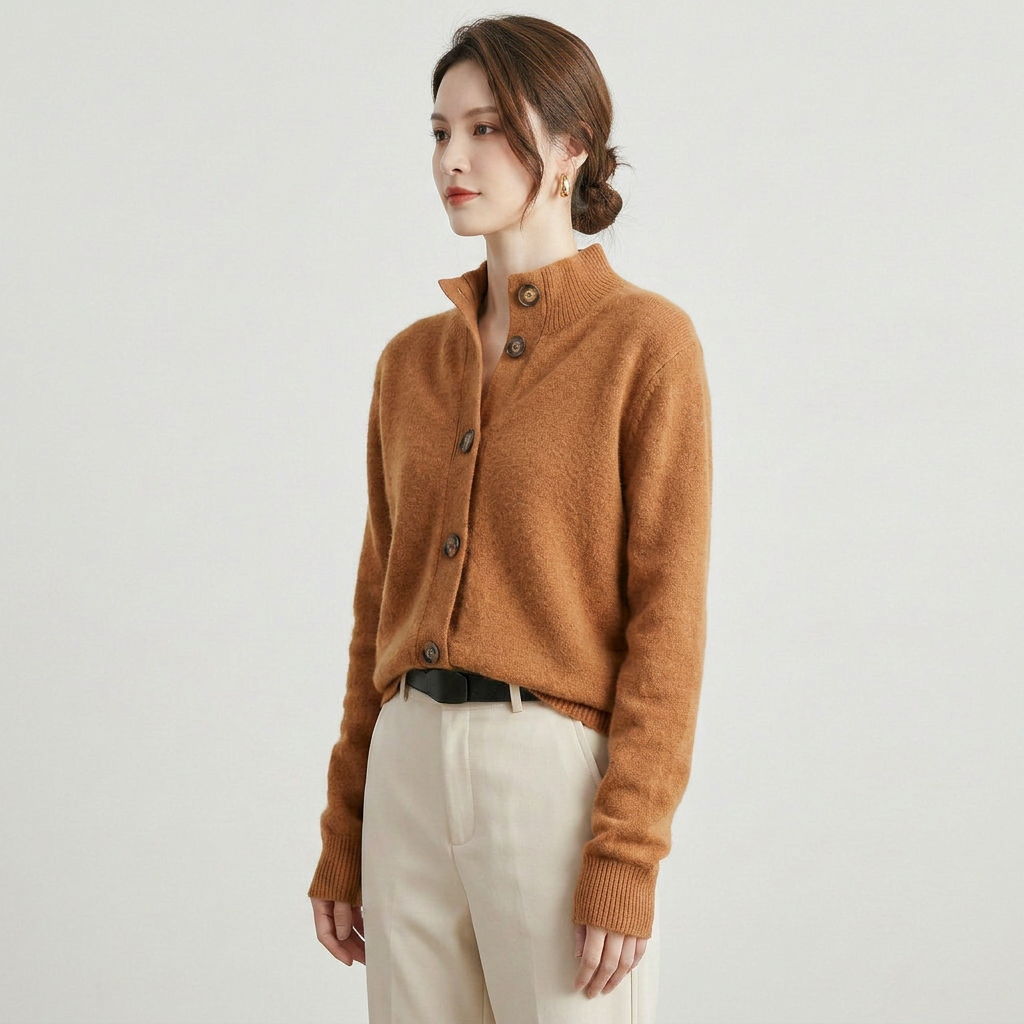 Colorblock Knit Crewneck Long Sleeve Sweater