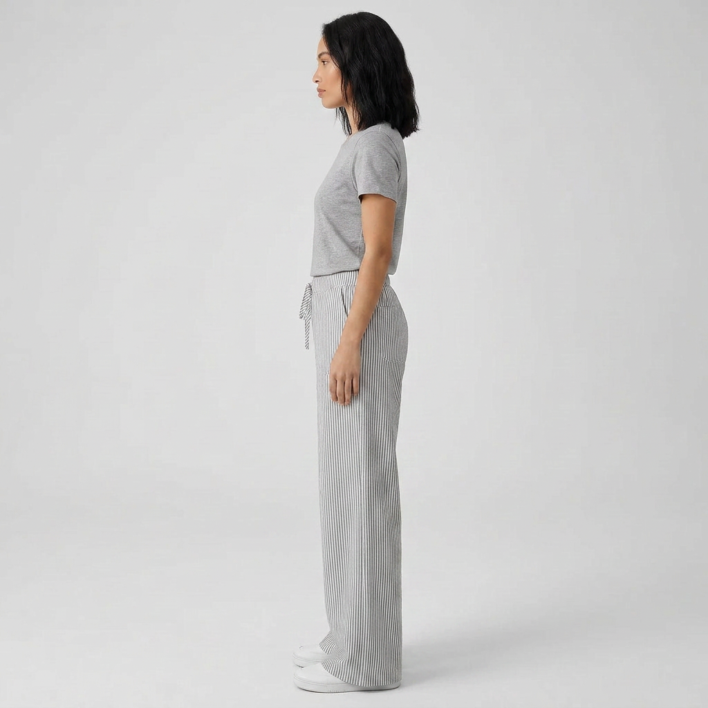Amber Striped Pants with Pockets