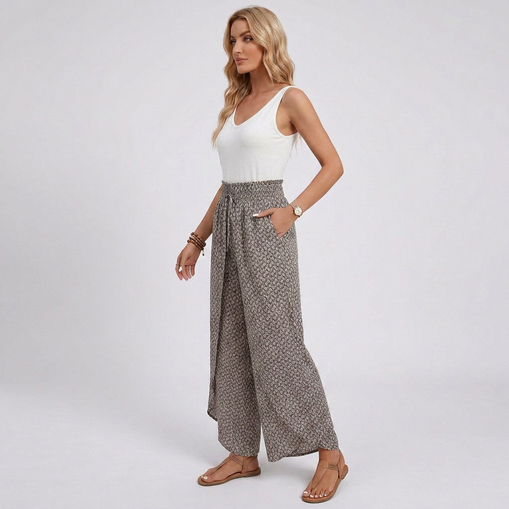 Vera Relaxed Wide-Leg Trousers