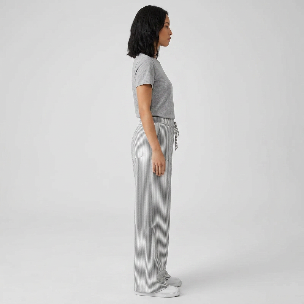 Amber Striped Pants with Pockets