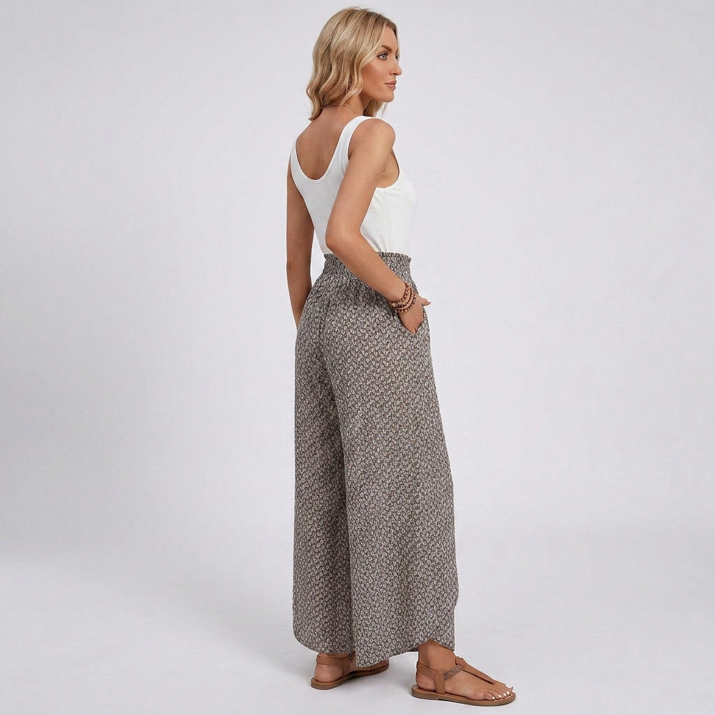 Vera Relaxed Wide-Leg Trousers