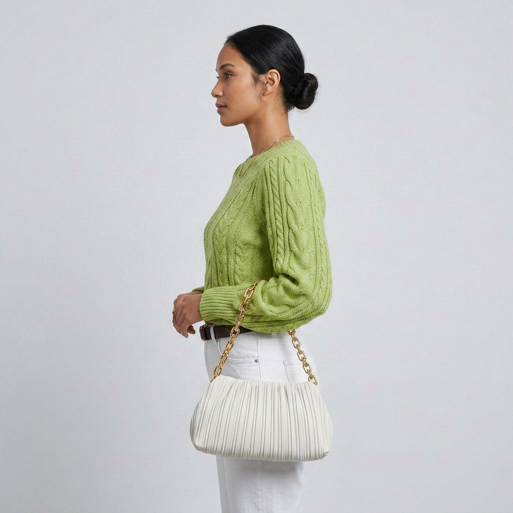 Classic Cable-Knit Crewneck Sweater
