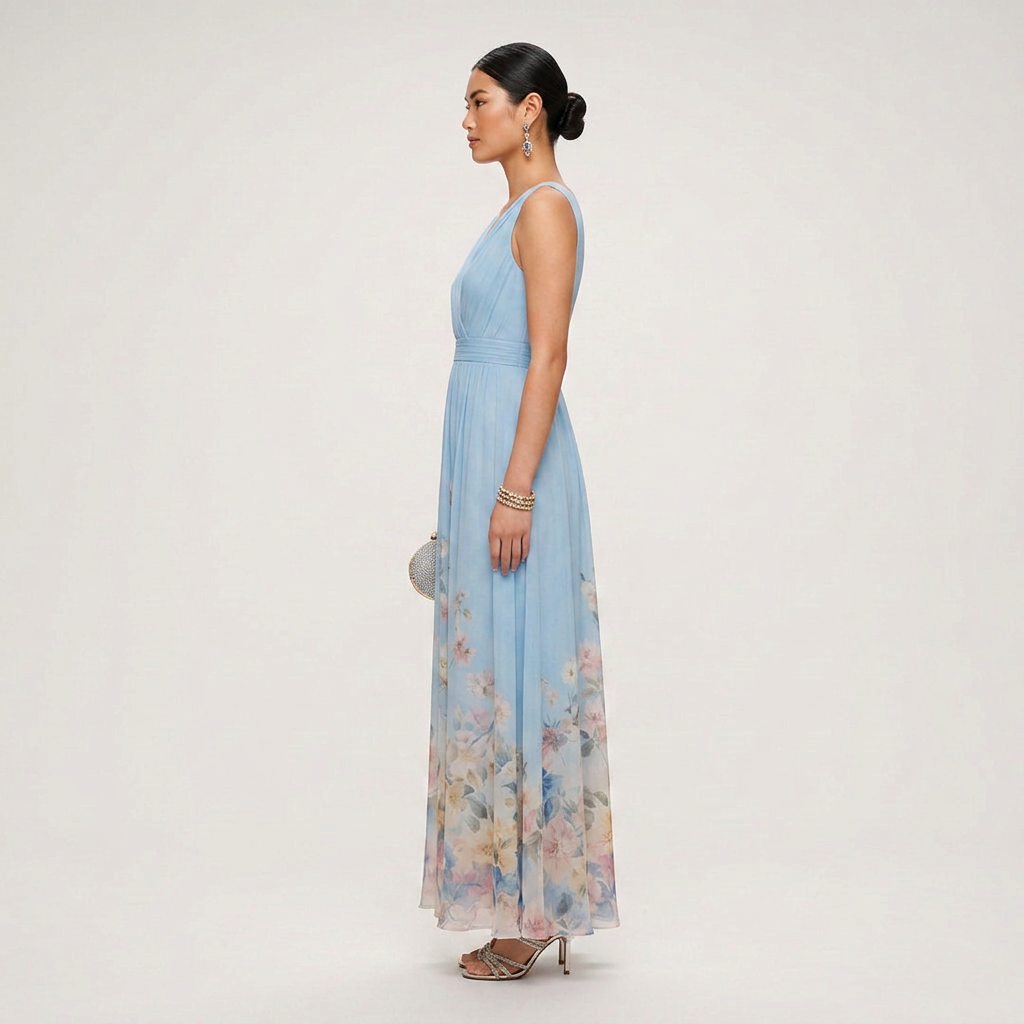 Madeline Elegant Textured Lace Midi Dress with Scalloped Hem