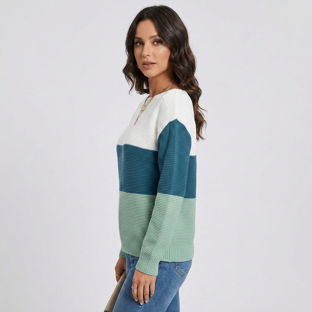Crewneck Relaxed Fit Soft Knit Sweater