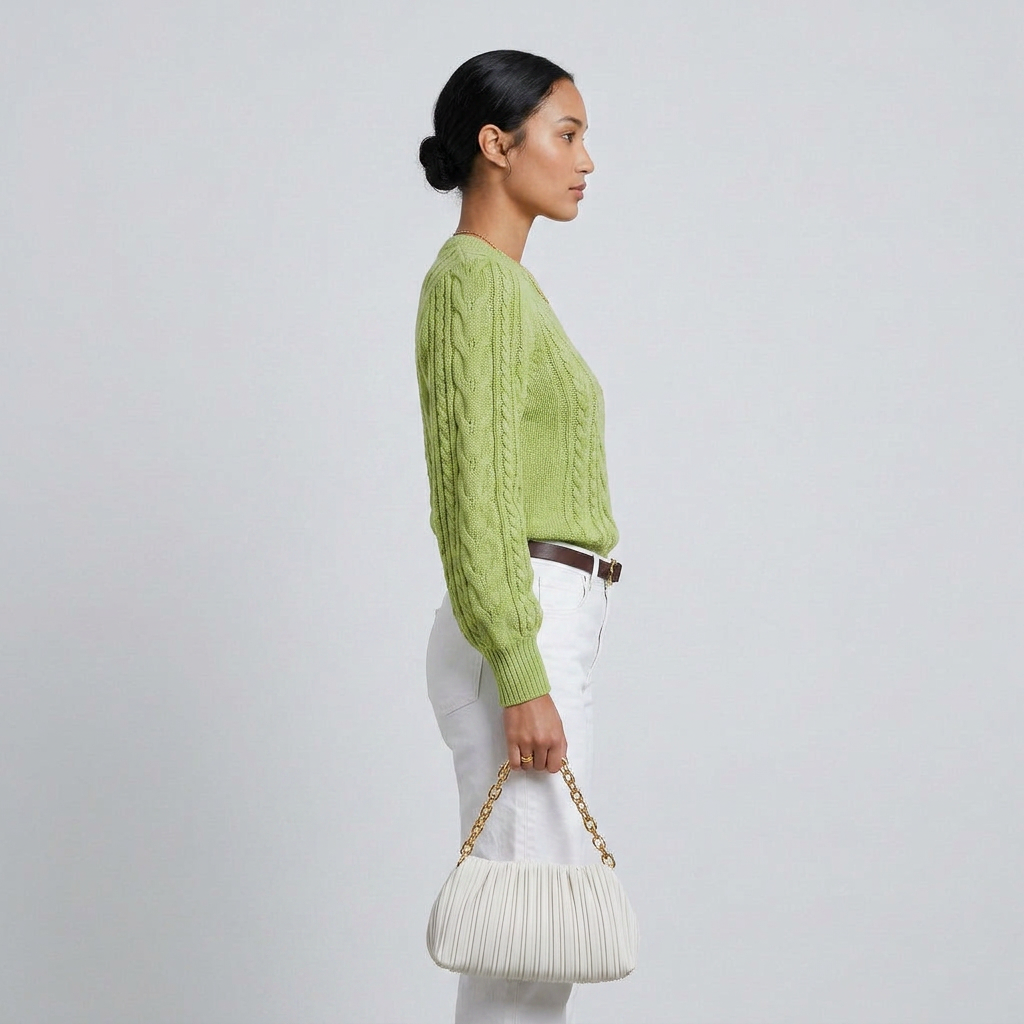 Classic Cable-Knit Crewneck Sweater