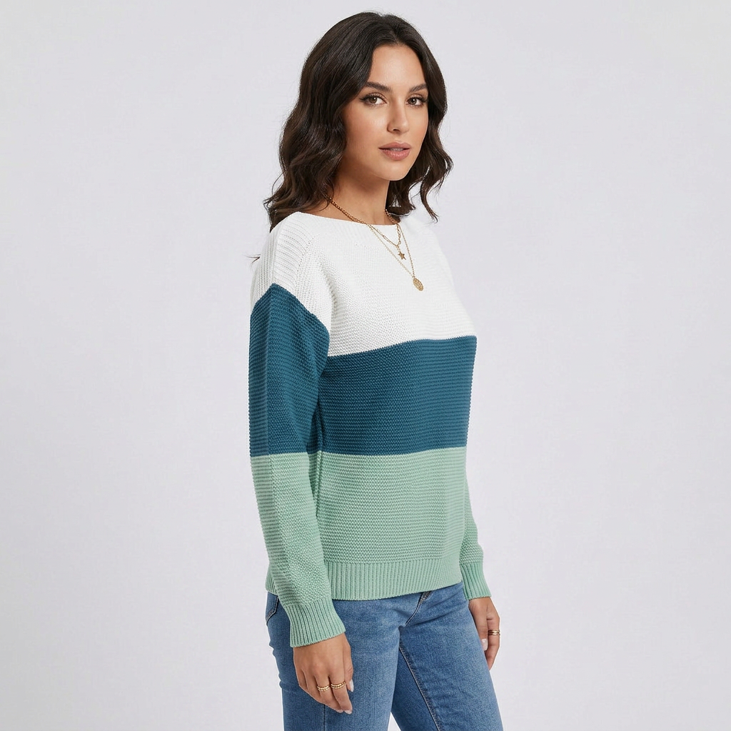 Crewneck Relaxed Fit Soft Knit Sweater
